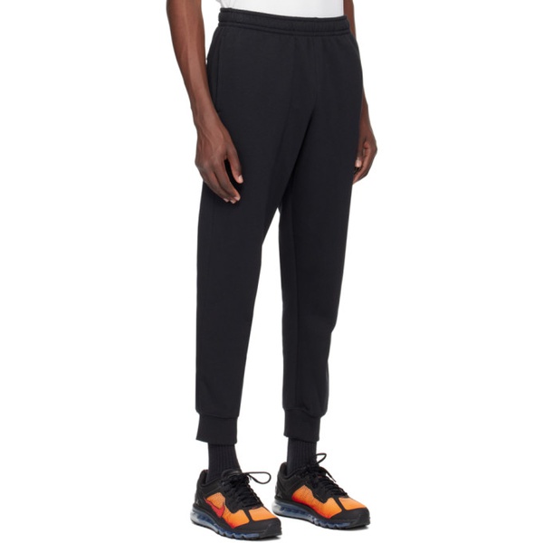나이키 Nike Black Embroidered Sweatpants 242011M190016