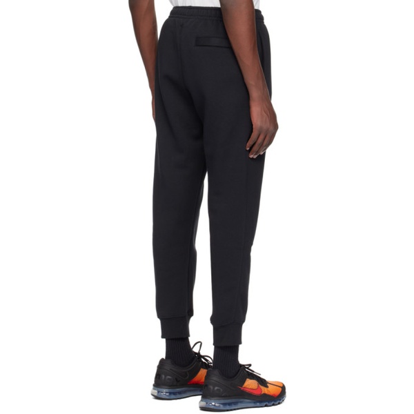 나이키 Nike Black Embroidered Sweatpants 242011M190016