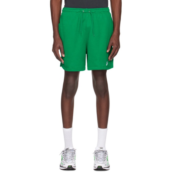 나이키 Nike Green Embroidered Shorts 242011M193006