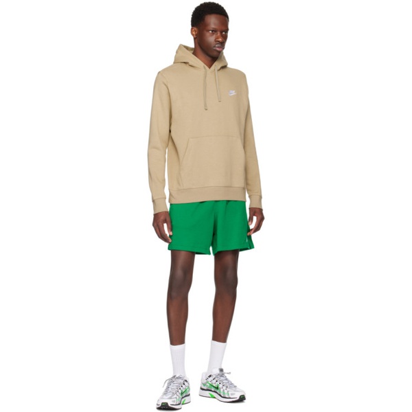 나이키 Nike Green Embroidered Shorts 242011M193006