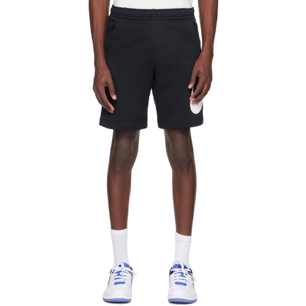 나이키 Nike Black Printed Shorts 242011M193034