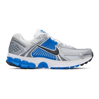 Nike Silver & Blue Zoom Vomero 5 Sneakers 242011M237049