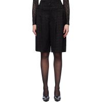Marine Serre Black Moon Diamond Jacquard Tailoring Shorts 242020F088003