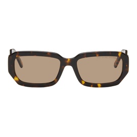 마크 제이콥스 Marc Jacobs Brown Rectangular Sunglasses 242190F005011