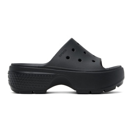 Crocs Black Stomp Slides 242209F124013