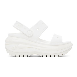Crocs White Mega Crush Sandals 242209F124020