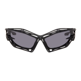 지방시 Givenchy Black Giv Cut Cage Sunglasses 242278F005005