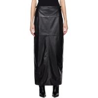 Proenza Schouler Black Adriana Leather Maxi Skirt 242288F093000