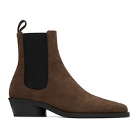 Proenza Schouler Brown Bronco Chelsea Boots 242288F113004