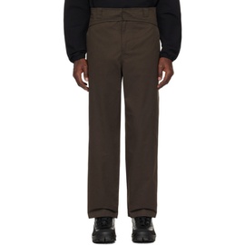 지알텐케이 GR10K Brown Folded Belt Trousers 242310M191003