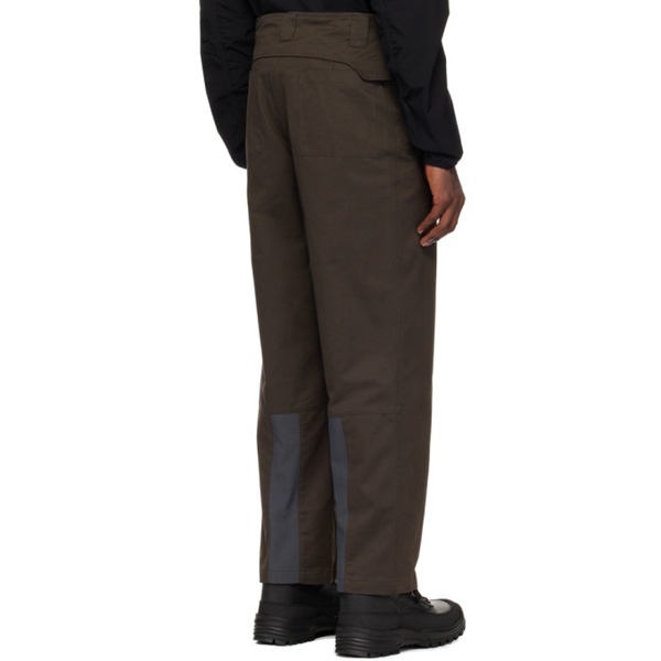  지알텐케이 GR10K Brown Folded Belt Trousers 242310M191003