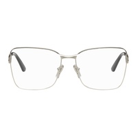 발렌시아가 Balenciaga Silver Square Glasses 242342F004003
