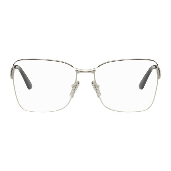 발렌시아가 발렌시아가 Balenciaga Silver Square Glasses 242342F004003