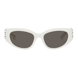 발렌시아가 Balenciaga White Bossy Butterfly Sunglasses 242342F005001