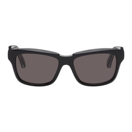 발렌시아가 Balenciaga Black Weekend Rectangular Acetate Sunglasses 242342F005003