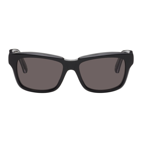 발렌시아가 발렌시아가 Balenciaga Black Weekend Rectangular Acetate Sunglasses 242342F005003