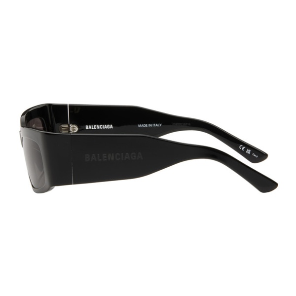 발렌시아가 발렌시아가 Balenciaga Black Rectangular Sunglasses 242342F005008