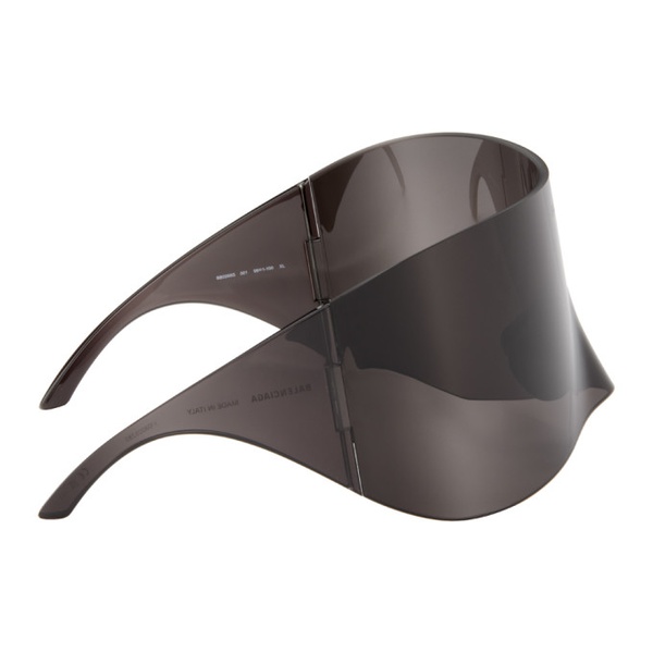 발렌시아가 발렌시아가 Balenciaga Black Mask Rectangular Sunglasses 242342F005015
