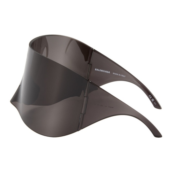발렌시아가 발렌시아가 Balenciaga Black Mask Rectangular Sunglasses 242342F005015