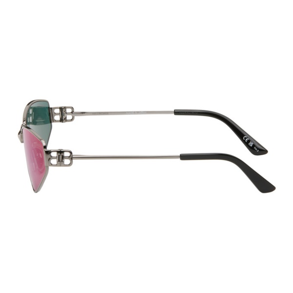 발렌시아가 발렌시아가 Balenciaga Silver Cat-Eye Sunglasses 242342F005017