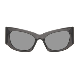 발렌시아가 Balenciaga Gray Cat-Eye Sunglasses 242342F005019