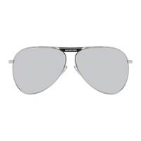 발렌시아가 Balenciaga Silver Tag Pilot Metal Sunglasses 242342F005028