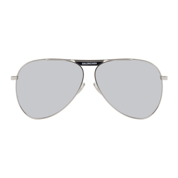 발렌시아가 발렌시아가 Balenciaga Silver Tag Pilot Metal Sunglasses 242342F005028