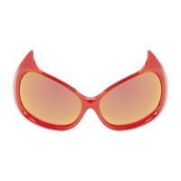 발렌시아가 Balenciaga Red Gotham Cat Sunglasses 242342F005032