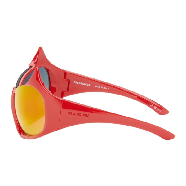 발렌시아가 발렌시아가 Balenciaga Red Gotham Cat Sunglasses 242342F005032