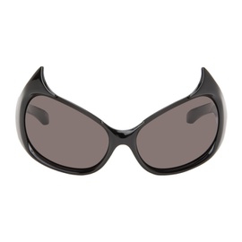 발렌시아가 Balenciaga Black Gotham Cat Sunglasses 242342F005033