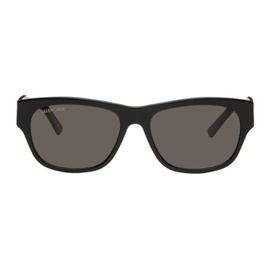 발렌시아가 Balenciaga Black Rectangular Sunglasses 242342F005040