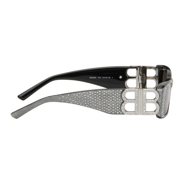 발렌시아가 발렌시아가 Balenciaga Black Dynasty Rectangle Sunglasses 242342F005041