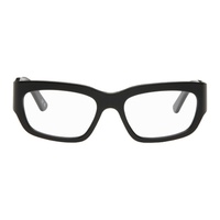 발렌시아가 Balenciaga Black Rectangular Glasses 242342M133011