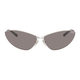 발렌시아가 Balenciaga Silver Razor Cat Sunglasses 242342M134031
