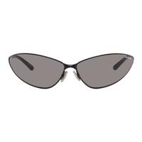 발렌시아가 Balenciaga Black Razor Cat Sunglasses 242342M134032