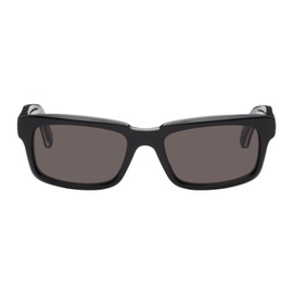 발렌시아가 Balenciaga Black Rectangular Sunglasses 242342M134041
