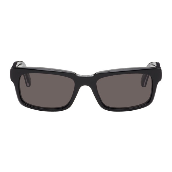 발렌시아가 발렌시아가 Balenciaga Black Rectangular Sunglasses 242342M134041