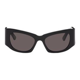 발렌시아가 Balenciaga Black Rectangular Sunglasses 242342M134050