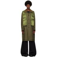 Andersson Bell Khaki Layered Inside-Out Coat 242375M176002