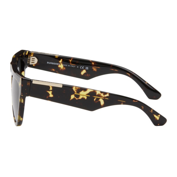 버버리 버버리 Burberry Brown Keyhole Straight Sunglasses 242376F005017
