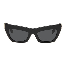 버버리 Burberry Black Cat-Eye Logo Sunglasses 242376F005021
