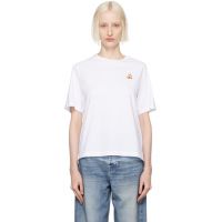 Maison Kitsune White Speedy Fox Patch Comfort T-shirt 242389F110013