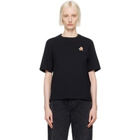 Maison Kitsune Black Speedy Fox Patch Comfort T-shirt 242389F110014
