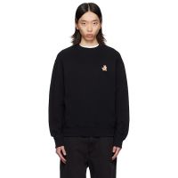 Maison Kitsune Black Speedy Fox Comfort Sweatshirt 242389M204024