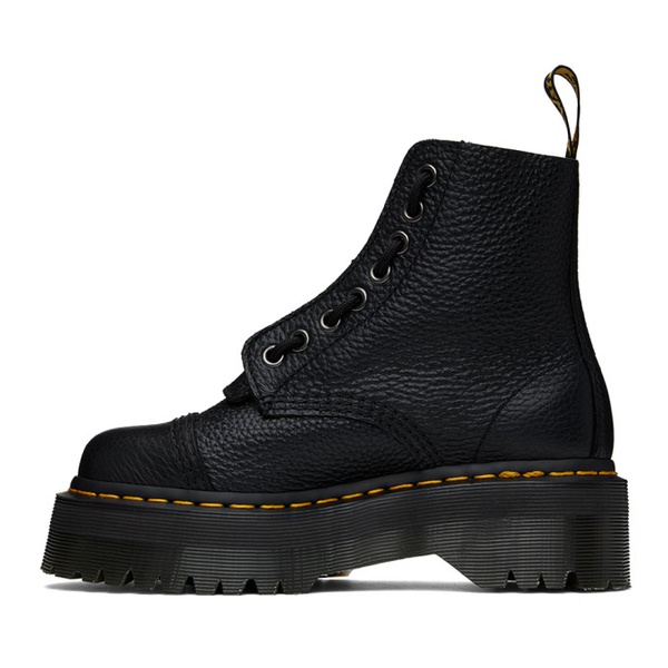닥터마틴 닥터마틴 Dr. Martens Black Sinclair Leather Platform Boots 242399F113038