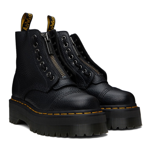 닥터마틴 닥터마틴 Dr. Martens Black Sinclair Leather Platform Boots 242399F113038