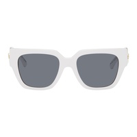 베르사체 Versace White Medusa Chain Sunglasses 242404F005058