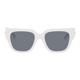 베르사체 Versace White Medusa Chain Sunglasses 242404F005058