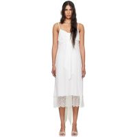 Simone Rocha SSENSE Exclusive White Front Bow Slip Dress 242405F054000