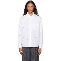 Simone Rocha White Classic Fit Shirt 242405M192022